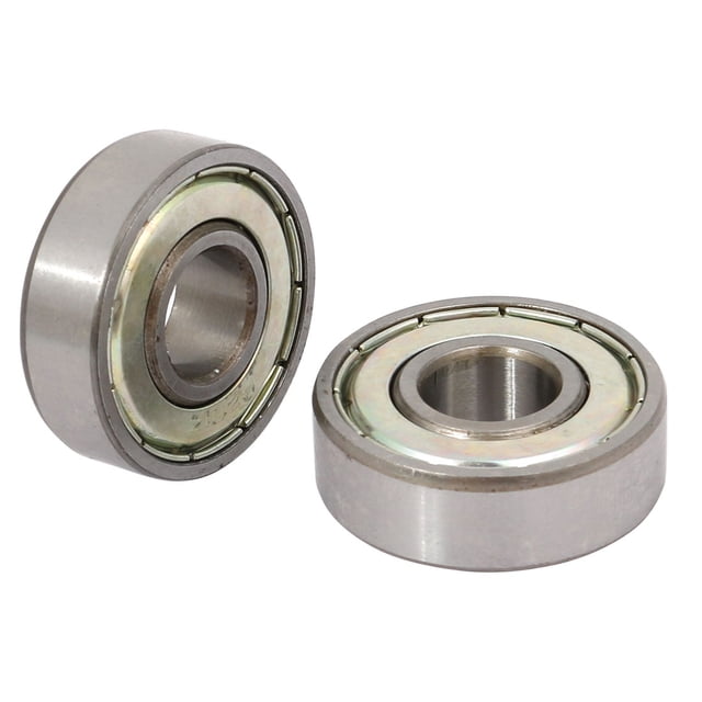 2 Piezas 6201 Dual Metal Protectores Rígidos De Bolas Cojinete 12mm x 32mm x 10mm