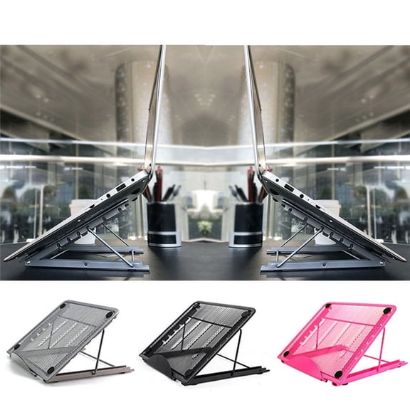 6 Angles Adjustable Laptop Stand, Foldable Ventilated Desk Laptop Stand Holder for Home/Office,Compatible with Laptop (10 inch-15 inch)