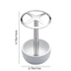 thumbnail image 3 of Soporte para cepillos de dientes de acero inoxidable | Organizador multiusos de 4 ranuras | Almacenamiento metálico moderno duradero, blanco, 12x7cm | Para baño, tocador, oficina, encimera, cocina, 3 of 8