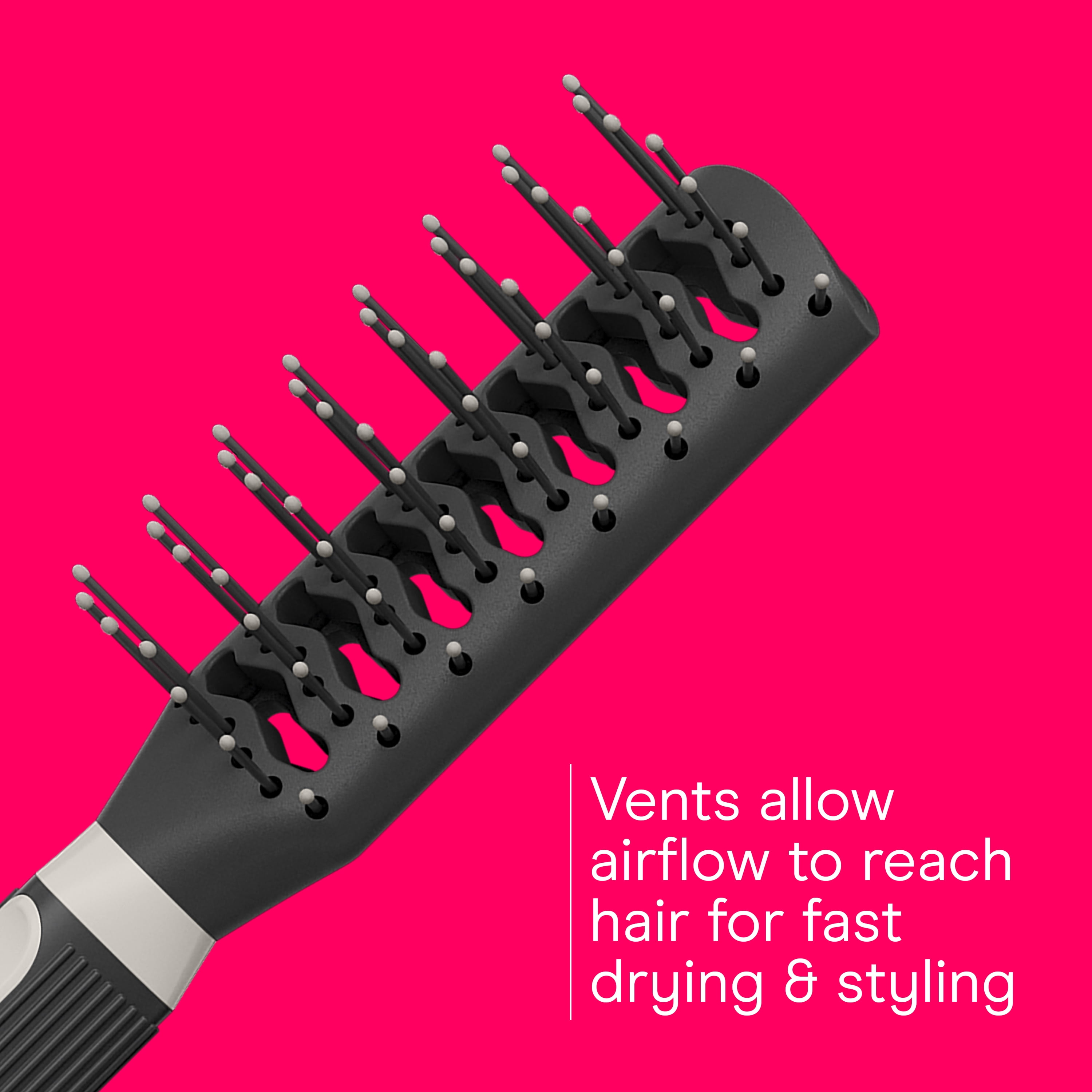 (2 pack) Conair Grip & Lift Vented Hair Brush with Rubber-Grip Handle