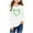 White, variant on Toddler Girls Girls St Patrick's Day Shirt Long Sleeve Cotton T-Shirts Clover Graphic Basic Tee Tops