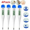 4Pcs Digital LCD Thermometer Medical Baby Adult Fever Safe Ear Mouth Fahrenheit