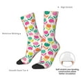 thumbnail image 2 of Yiaed Tulips Flowers Print Great elasticity Crew Socks Sports socks for Men and Women, 2 of 5
