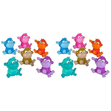 Rubber Monkey - Rhode Island Novelty - Rubber Bath Toys - MONKEYS (1 Dozen)