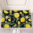 thumbnail image 2 of Lemon Fruit Linen Nonslip Floor Mat, Entryway Doormat Durable Low-Profile Mat Home Decor, Throw Rugs Washable Kitchen Bathroom Laundry Bedroom Living Room Door Mats 30x17in, 2 of 5