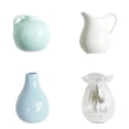 thumbnail image 1 of 14/12/10/9/8/6/4/3/2/1 Pieces Mini Vase Magnets Mini Ceramic Vase Refrigerator Magnets 3D Plant Magnets for Refrigerator Kitchen Locker office Decoration, 1 of 6