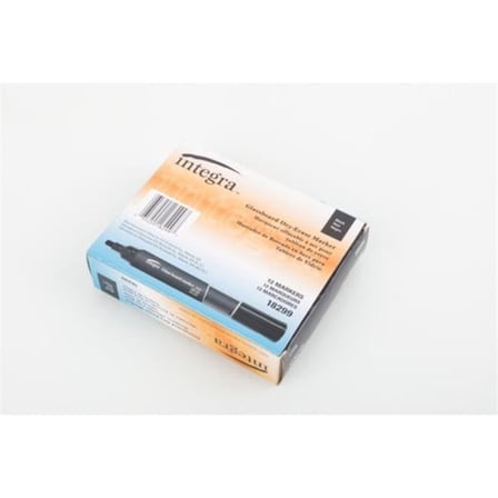 Glass Dry Erase Marker, Black - Pack of 12
