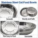 thumbnail image 5 of Tazones de acero inoxidable para comida de gatos kathson Alivio para Bigotes 8 pzas, 5 of 7