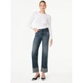 thumbnail image 3 of Scoop Women's and Women's Plus Benton Cuffed Ankle Jeans, 25", 27", and 29" Inseams, Sizes 0-26, 3 of 5
