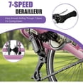 thumbnail image 5 of Lilypelle Adult Tricycles 7 Speed 20/24/26 Inch Three Wheel Bike Cruiser Trike with Low-Step Through Frame/Large Basket for Men, Women, Seniors, 5 of 18