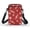 Candy Cane Swirls, variant on HELLHERO Skull Rose with Adjustable Strap Shoulder Bags 4.33x1.97x7.09 for Adults Polyester