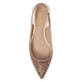 thumbnail image 4 of YDN Women Sexy Pointed Toe Elastic Strap Slingback Sandals Low Heel Slip On Flats Shoes Party Shopping Dress Size 12 Glitter Gold, 4 of 4