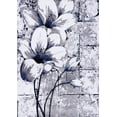 thumbnail image 1 of Ladole Rugs Beautiful Tulips Floral Pattern Durable Polypropylene Indoor Runner Rug Carpet in Grey Blue, 3x10 (2'7" x 9'10", 80cm x 300cm), 1 of 6