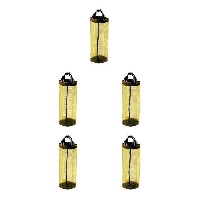 Moyic Dispensador de soporte para bolsas de plástico, organizador de bolsas de basura de malla plegable colgante, soporte para bolsas de Type2 NO2
