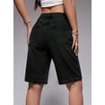 thumbnail image 5 of EMMIOL Women's Denim Shorts Mid-Low Waist Jean Shorts for Women,Y2K Vintage Summer Streetwear XS-XXXL, 5 of 8