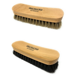Horse Hair Brush Shoe Brush Boot Brush Leather Shine Brush Shoe Cleaning  Brush Portable Cleaning Brush