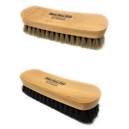 6.5 IN. Shoe Brush Boot Brush Leather Brush 100% Horsehair Shoe Polish Shoe Shine Brush for Leather For Cleaning 2 Pcs. 6.5 IN. Shoe Brush Boot Brush Leather Brush 100% Horsehair Shoe Polish Shoe Shine Brush for Leather For Cleaning 2 Pcs.
