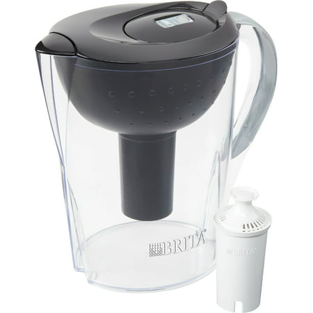 Brita Pacifica Water Filtration Pitcher with 1 Filter, 10-Cup, BPA Free, (Best Water Filter Pitcher For College)