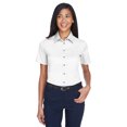 thumbnail image 1 of Camisa de sarga de manga corta Easy Blend™ para mujer con antimanchas BLANCO M harriton M500SW, 1 of 1