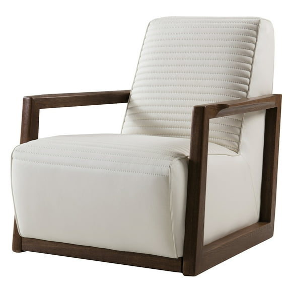 American Eagle EK-CH-05-W Modern Chic White Leather Accent Chair