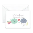 thumbnail image 3 of Paper Frenzy Weather Greetings Petite Note Cards & White Envelopes - 25 pack, 3 of 6