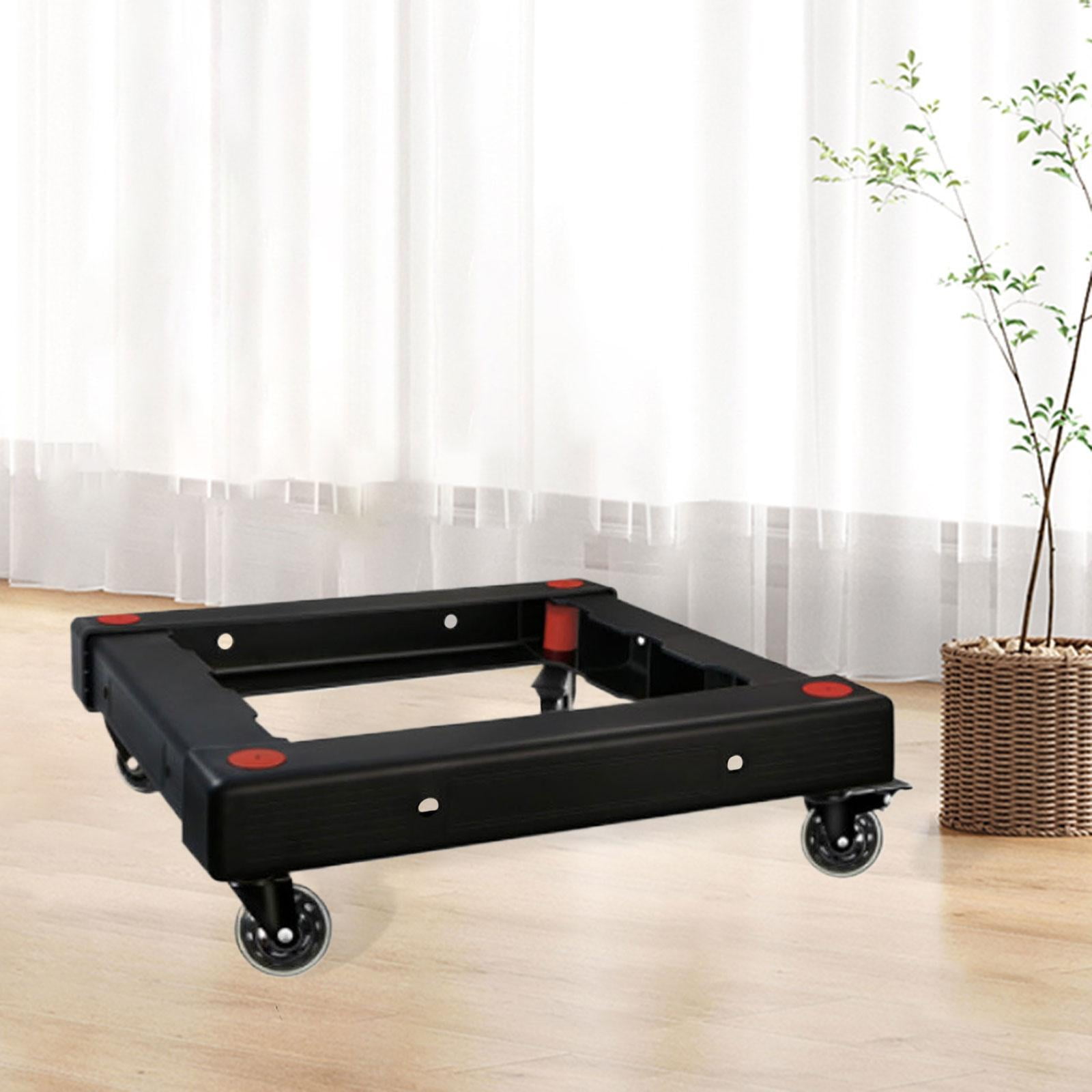 Tnarru Furniture Moving Cart Solid Moving Rollers Leg Dollies for Shop Picnic Table Black