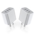 thumbnail image 1 of Bloque de carga Nuinno USB C de 35 W y 3 puertos para iPhone 16 [paquete de 2], 1 of 7