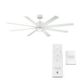 thumbnail image 6 of Renegade Indoor and Outdoor 8-Blade Smart Ceiling Fan 52in Brushed Nickel Titanium with 3000K LED Light Kit and Remote Control, 6 of 7