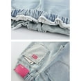 thumbnail image 4 of Kids Girls Baggy Jeans Denim Elastic Wasit Wide-Leg Palazzo Denim Pants Pants for Teen Girls Cute Clothes for Girls, 4 of 9