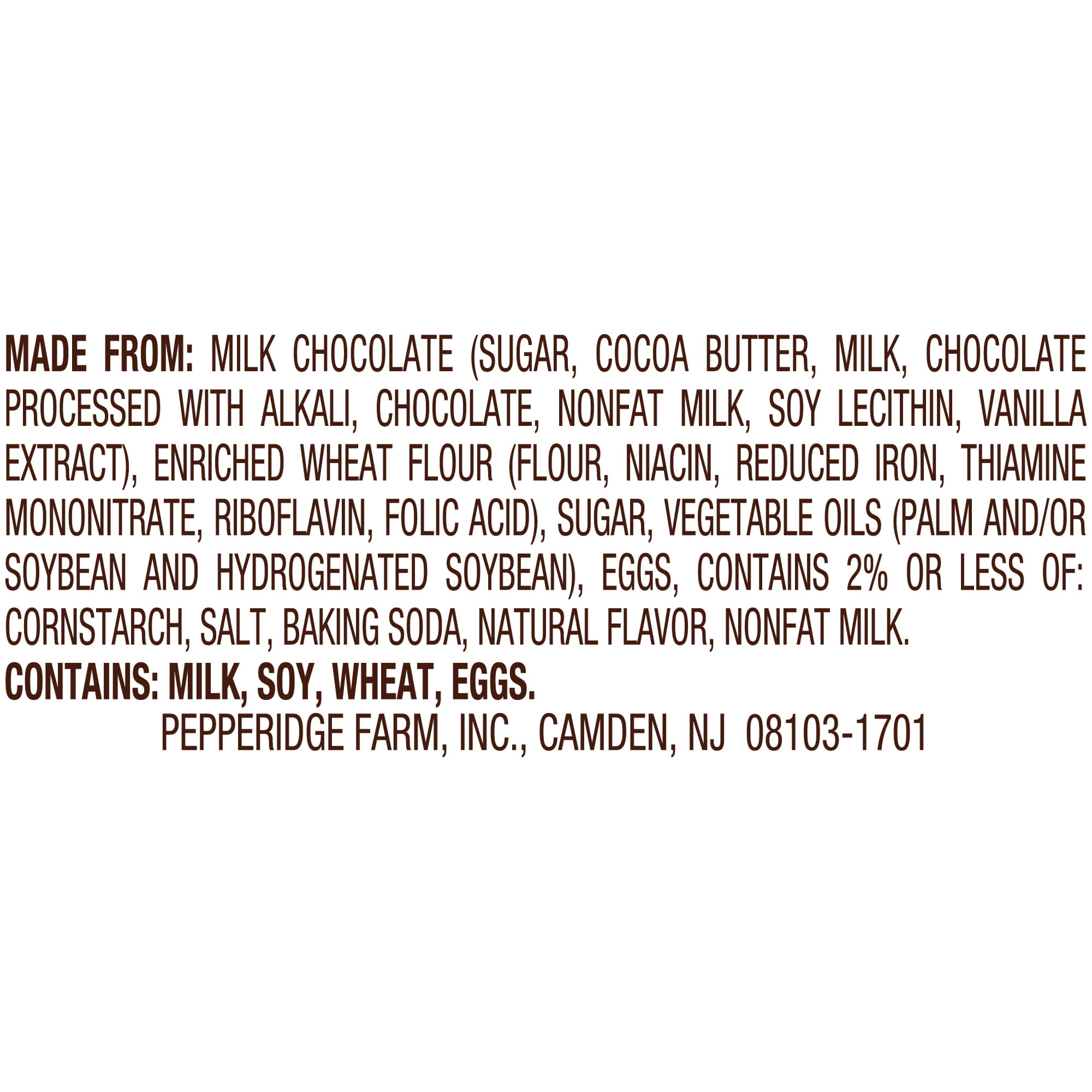 (3 pack) Pepperidge Farm Milano Double Milk Chocolate Cookies, 7.5 oz Bag