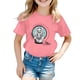 thumbnail image 1 of Gibobby Blusas Para Niñas Elegantes Camisa de conejito de Pascua para niños pequeños y niñas, camiseta de Pascua, camisetas gráficas de conejo lindo para niños （Rosa， 5-6 Años), 1 of 3
