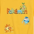 thumbnail image 3 of Pokémon - Gen 4 Turtwig, Piplup, Chimchar   - Youth Short Sleeve Graphic T-Shirt, 3 of 5