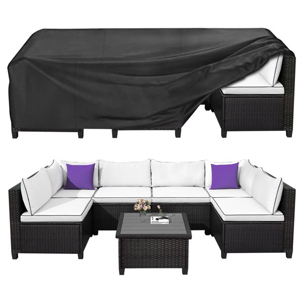 Coolmade Patio Furniture Set Cover Outdoor Sectional Sofa Set Covers Outdoor Table and Chair Set