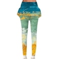 thumbnail image 1 of Puntoco Pantalones De Cintura Elástica Modernos Y Cómodos Para Mujer, Pantalones De Doble Capa Con Bolsillo Para Yoga, Amarillo M, 1 of 5