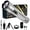 silver, variant on Rechargeable LED Flashlight,250,000 High Lumens, USB-C Fast Charging, 9 Light Modes, Zoomable Waterproof Flashlight for Camping, Hiking, Emergency Use