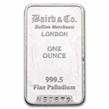 1 oz Palladium Bar - Secondary Market