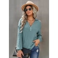 thumbnail image 3 of Women's O-Ring Zip-Up Sweatshirt, 3 of 4