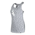 thumbnail image 2 of Women's New Era Black Chicago White Sox Space Dye Keyhole Back Tank Top, 2 of 5