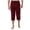 Wine, variant on Maplenight Mens Capris Lounge Pants with Pockets Drawstring Elastic Waist Crop Pajama Pants