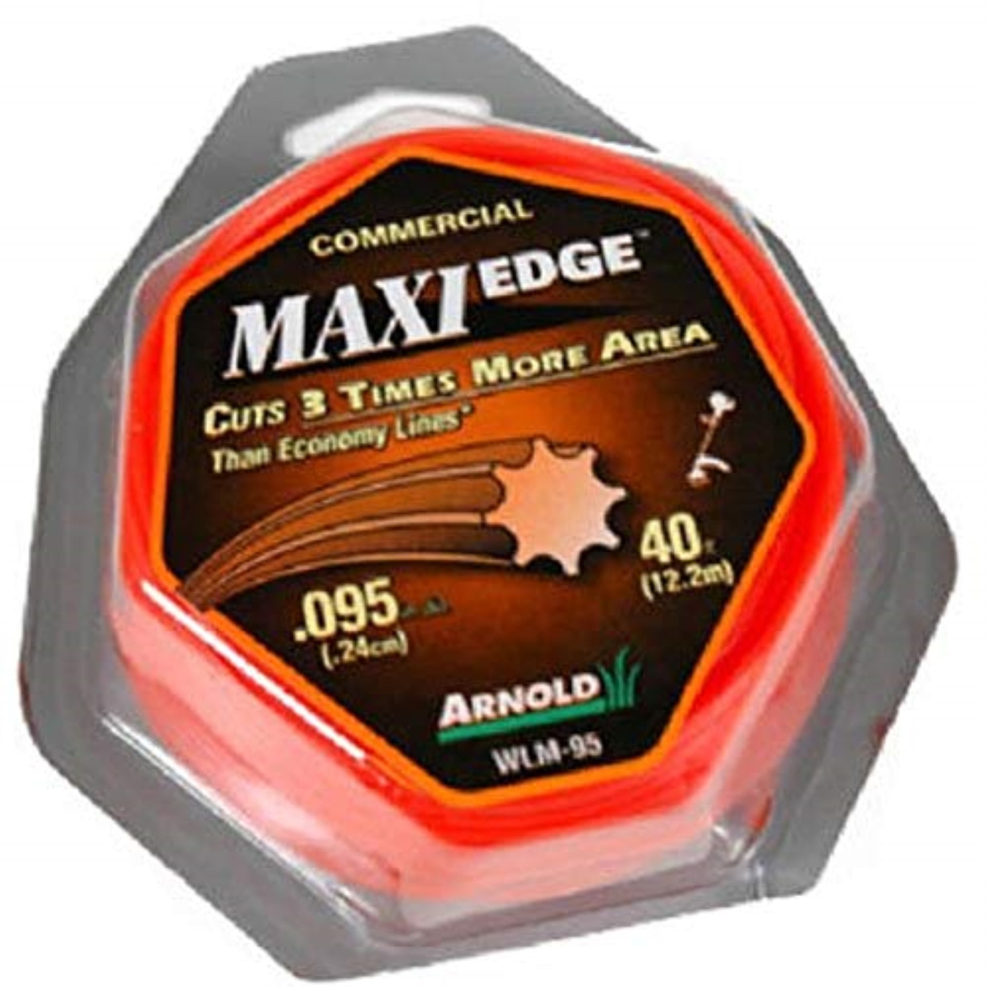 Arnold Maxi-Edge .095-Inch x 200-Foot Commercial Grade String Trimmer Line 