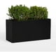 thumbnail image 2 of Maceta Jardinera BWKJ Fibra de vidrio Rectangular Negro Mate 100x60x30 cm, 2 of 3