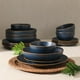 thumbnail image 3 of Juego de vajilla Gibson Home Hazeltine, 16 piezas, azul marino, 3 of 7