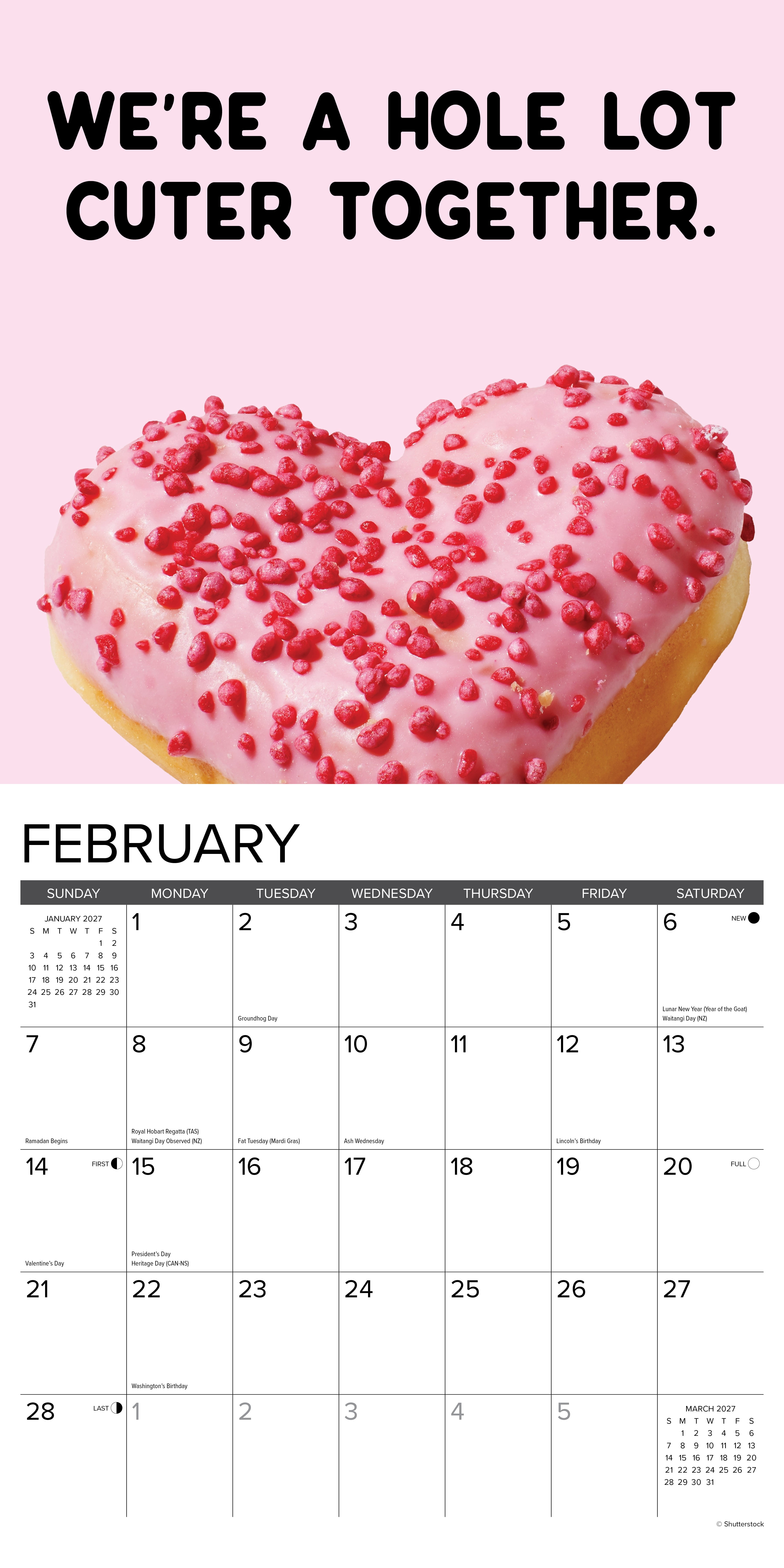 Willow Creek Press, Do or Donut 2027 Wall Calendar