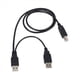 thumbnail image 3 of 4X Doble USB 2.0 Macho A Estándar B Macho Y Cable 80cm para Impresora Y Escáner Y Unidad de Disco Duro Externa, 3 of 5