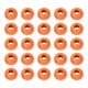 thumbnail image 1 of 25 uds. Atado de moscas, cuentas de aleación de tungsteno, cabeza redonda de ninfa, aparejos de pesca, color naranja (2mm), 1 of 8