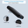 thumbnail image 2 of Cargador de pared USB OKRAY 5V/3A con dos puertos USB-A, paquete de 3, negro, 2 of 7