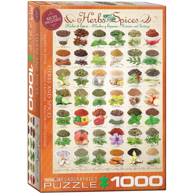 Rompecabezas EuroGraphics Hierbas y Especias 1000 piezas