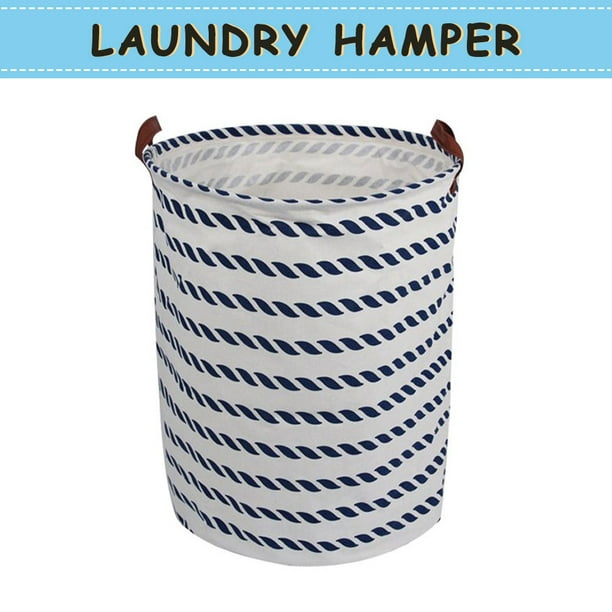 Howarmer Large Laundry Hamper, Round Waterproof Laundry Baskets with