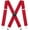 Red, variant on Men for Braces X shaped,5cm Wide 2 inch Heavy Duty Suspenders for Trousers with 4 Strong Metal Clips, Tuxedo Suspenders Adjustable and elastic Braces for men's and women's trousers