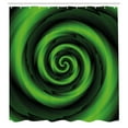 thumbnail image 3 of Ambesonne Green Shower Curtain, Abstract Spirals, 69"Wx84"L, Green, 3 of 5
